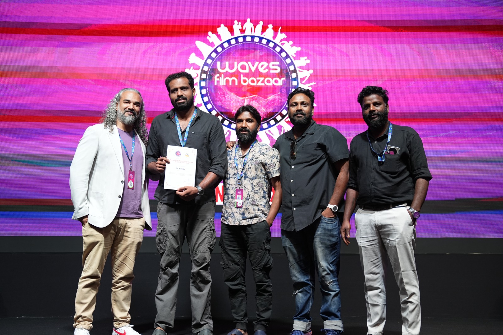 WAVES Film Bazaar Team Photo